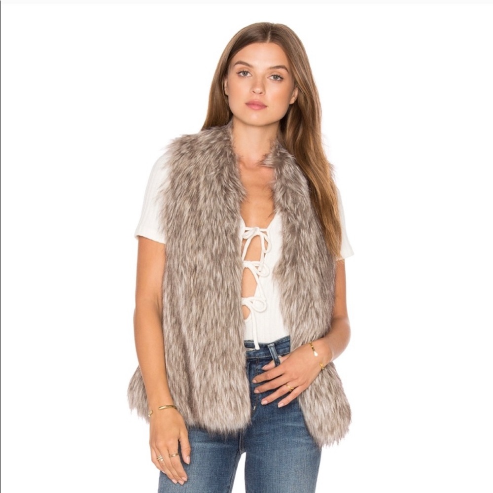 Cupcakes and Cashmere Fur Vest - Large